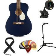 Recording King Limited-edition Dirty 30s Series 7 000 Acoustic Guitar Essentials Bundle - Wabash Blue