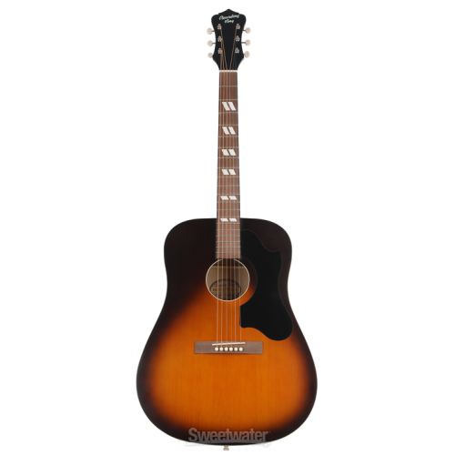  Recording King Dirty 30s Series 7 Dreadnought Acoustic Guitar Essentials Bundle - Tobacco Sunburst