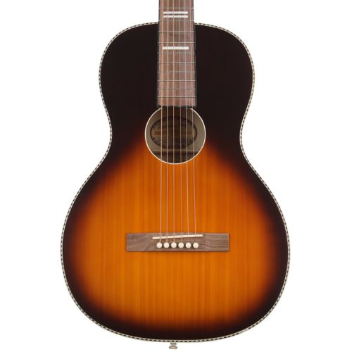  Recording King Dirty 30s Series 7 Single 0 Acoustic Guitar Essentials Bundle - Tobacco Sunburst