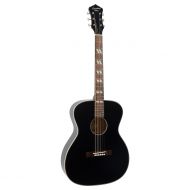 Recording King ROS-7-MBK Dirty 30s Series 7 000 Acoustic Guitar, Matte Black