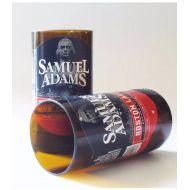 /RecyclArtt Drinking Glasses Cut From Recycled Sam Adams Beer Glass Bottles, ManCave, Guy Mug, Cerveza, Birra Samuel