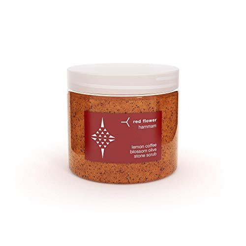  Red Flower Lemon Coffee Blossom Olive Stone Scrub, 14.5 oz