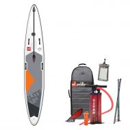 Red Paddle Co 126 x 28 Elite RSS MSL Inflatable Stand Up Paddleboard White/Grey/Orange