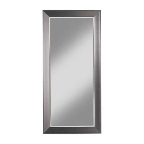  Red Barrel Studio Full Length Mirror - Leaning Or Hang Floor Free standing or Wall mounted - Horizontal or Vertical Plastic Framed Contemporary Mirror (Silver)