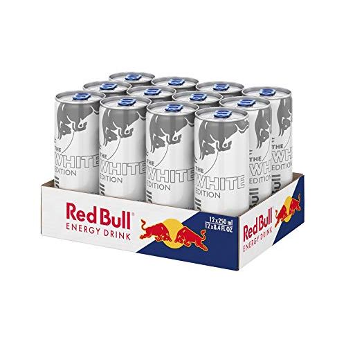  [아마존 핫딜] [아마존핫딜]Red Bull Energy Drink Kokos-Blaubeere Dosen Getranke White Edition 12er Palette, EINWEG (12 x 250 ml)