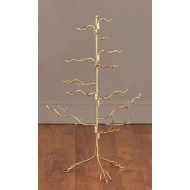 Red Co. Ornament Tree Christmas Decor/ Jewelry and Accessory Display in Gold Finish - 27h