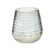 Red Co. Perla Luster Collection Hand Blown Stemless Wine Glasses, Made of Mexican Recycled Glass, 16oz. - Set of 4