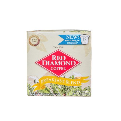  Red Diamond Single Serve K-Cup Coffee, Breakfast Blend, 12 Count (Pack of 6) (72 Servings)