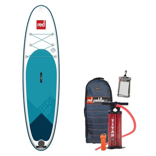  Red Paddle Co RED Paddle Co 106 x 32 Ride MSL Inflatable SUP - Includes Titan Pump, Wheeled Backpack