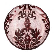 Red Pomegranate 4941-4 Canape Set/4 DAMASK 6.5 RED/VELVET CANAPE PLATES