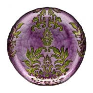 Red Pomegranate 4941-9 Canape Set/4 DAMASK 6.5 PURPLE GREEN CANAPE PLATES