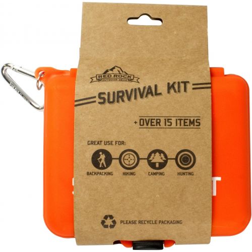  [아마존베스트]Red Rock Outdoor Gear 9005391 Red Rock Gear Survival Kit Resealable Poly-Bag Orange