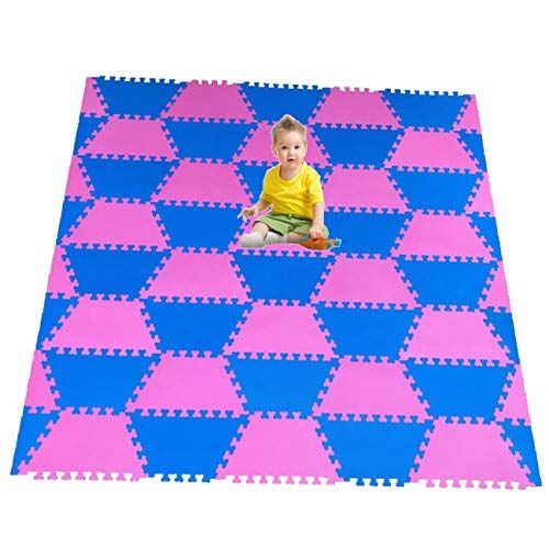  Visit the Red Suricata Store Red Suricata Playspot Foam Hexamat  Geo Interlocking Baby Play Mat - Baby Playmat for Kids, Infants & Toddlers  79” x 60” or 74” x 63” Foam Floor Play Mat - Patent Pending (Blue/