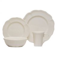 Red Vanilla Classic White 16 Piece Dinner Set, Service for 4 (Set of 16)