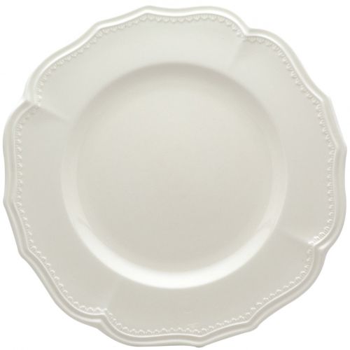  Red Vanilla Classic White Dinner Plates - Set of 4