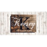 /RedRoanSigns Last Name Established Sign, Family Established Wood Signs, Christmas Gifts, Personalized Family Wood Sign, Custom Family Name Sign