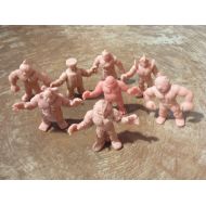 /RedStarVintage 8 M.U.S.C.L.E. Men Toy Figures Miniature Action Figure Mattel Wrestler Wrestling Vintage 80s 1980s Lot (#2121)