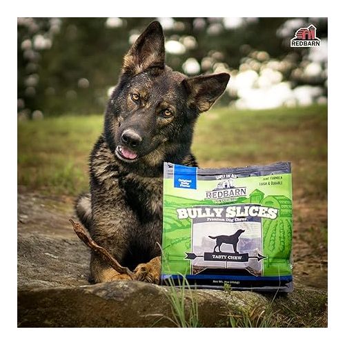  Redbarn Bully Slices for Dogs (Original Bully) Natural Dental Treats (12 Bags)