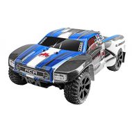 Redcat Racing Blackout SC PRO 1/10 Scale Brushless Electric Short Course Truck with Waterproof Electronics Vehicle, Blue