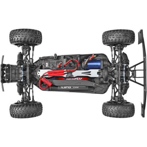  Redcat Racing Blackout SC PRO 1/10 Scale Brushless Electric Short Course Truck with Waterproof Electronics Vehicle, Blue