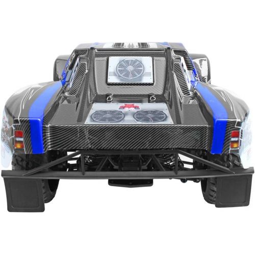  Redcat Racing Blackout SC PRO 1/10 Scale Brushless Electric Short Course Truck with Waterproof Electronics Vehicle, Blue