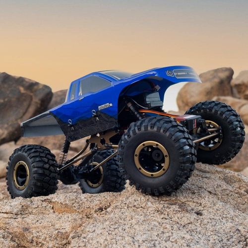  Redcat Racing Everest-10 Electric Rock Crawler with Waterproof Electronics, 2.4Ghz Radio Control (1/10 Scale), Blue/Black