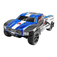 Redcat Racing Blackout SC 1/10 Scale Electric Short Course Truck with Waterproof Electronics Vehicle, Blue