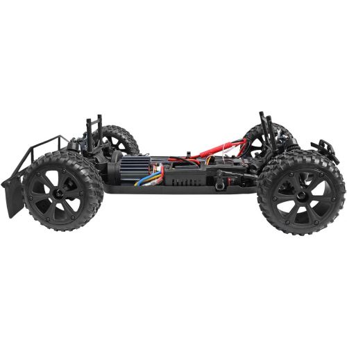  Redcat Racing Blackout SC 1/10 Scale Electric Short Course Truck with Waterproof Electronics Vehicle, Blue