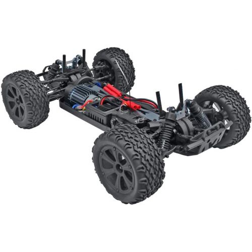  Redcat Racing Blackout XTE 1/10 Scale Electric Monster Truck with Waterproof Electronics, Silver/Red SUV