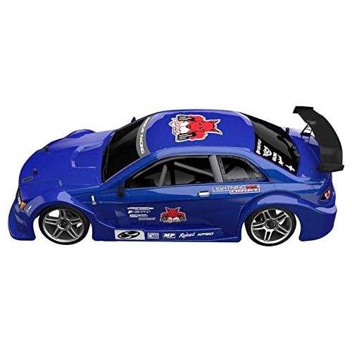  Redcat Racing EPX Drift Car with 7.2V 2000mAh Battery, 2.4GHz Radio and BL10315 Body (1/10 Scale), Metallic Blue