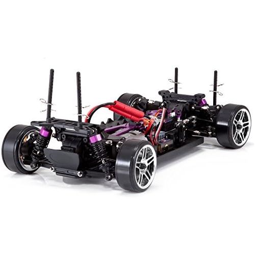  Redcat Racing EPX Drift Car with 7.2V 2000mAh Battery, 2.4GHz Radio and BL10315 Body (1/10 Scale), Metallic Blue