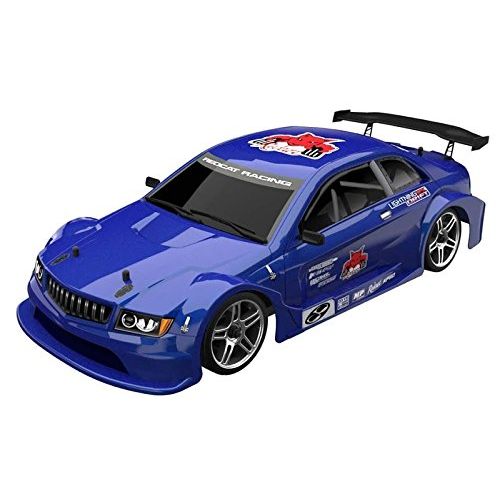  Redcat Racing EPX Drift Car with 7.2V 2000mAh Battery, 2.4GHz Radio and BL10315 Body (1/10 Scale), Metallic Blue