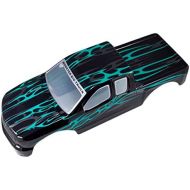 Redcat Racing Truck Body (15 Scale), Black with Green Flames