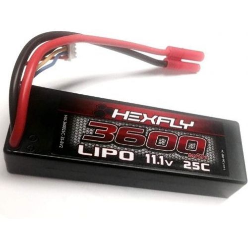  Redcat Racing Hexfly 3600 25C 11.1V LiPo Battery for RC Car or Boat Vehicle