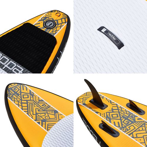  Redder redder Inflatable Stand-up Paddle Board Rogue SUP for Surfing 9 with 3 Fins, Adjustable Paddle, Security Leash, Pump and Backpack