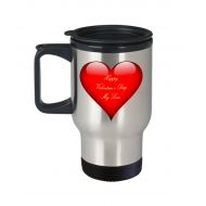 /ReddyNowDesign Travel Mug Valentines - Happy Valentines Day, My Love - Great Gift idea