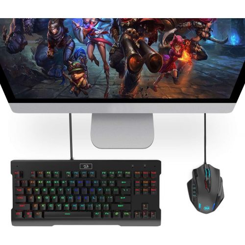  [아마존핫딜][아마존 핫딜] Redragon M908 Impact RGB LED MMO Mouse with Side Buttons Laser Wired Gaming Mouse with 12,400DPI, High Precision, 19 Programmable Mouse Buttons