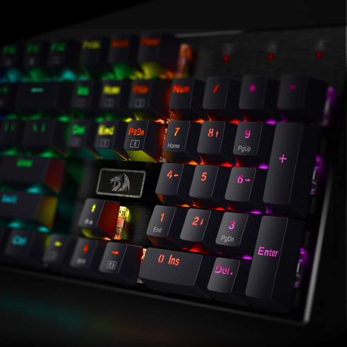  [아마존핫딜][아마존 핫딜] Redragon K556 RGB LED Backlit Wired Mechanical Gaming Keyboard, Aluminum Base, 104 Standard Keys