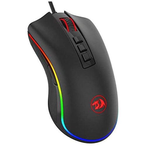  [아마존베스트]Redragon M711 Cobra Gaming Mouse with 16.8 Million RGB Color Backlit, 10,000 DPI Adjustable, Comfortable Grip, 7 Programmable Buttons