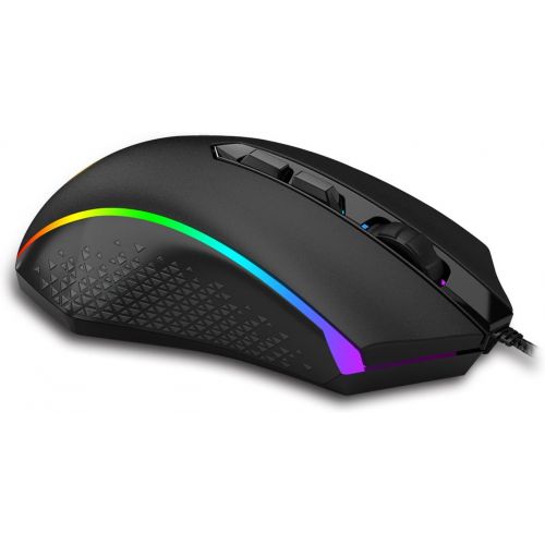  Redragon M710 MEMEANLION Chroma Gaming Mouse, High-Precision Ambidextrous Programmable Gaming Mouse with 7 RGB Backlight Modes and Tuning Weights, up to 10000 DPI User Adjustable