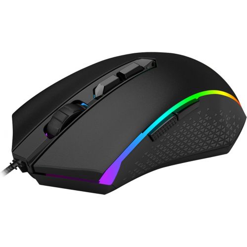  Redragon M710 MEMEANLION Chroma Gaming Mouse, High-Precision Ambidextrous Programmable Gaming Mouse with 7 RGB Backlight Modes and Tuning Weights, up to 10000 DPI User Adjustable