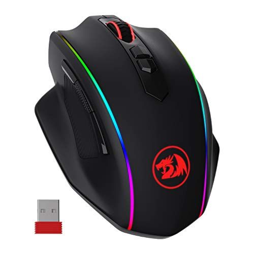  Redragon M686 Wireless Gaming Mouse, 16000 DPI Wired/Wireless Gamer Mouse with Professional Sensor, 45-Hour Durable Power Capacity, Customizable Macro and RGB Backlight for PC/Mac/