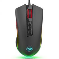 Redragon M711-FPS Cobra FPS Optical Switch (LK) Gaming Mouse, Wired RGB Gamer Mouse w/ 50 Million Click Lifespan, Onboard 16,000 DPI (32,000 via Software) and 7 Programmable Macro