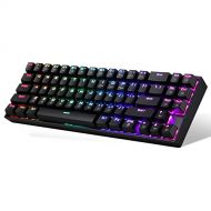 Redragon Wireless Mechanical Gaming Keyboard 60% Compact 70 Key Tenkeyless RGB Backlit Computer Keyboard with Red Switches for Windows PC Gamers