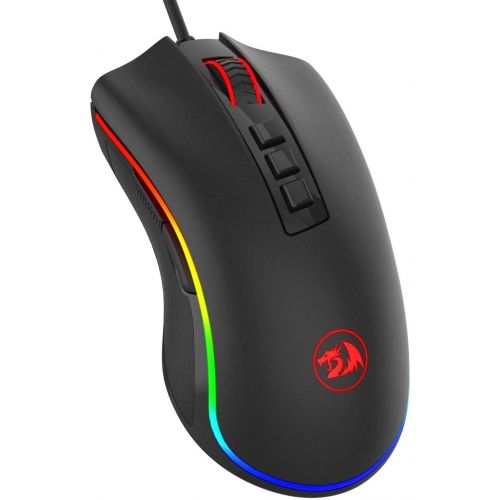  Redragon M711 Cobra Gaming Mouse with 16.8 Million RGB Color Backlit, 10,000 DPI Adjustable, Comfortable Grip, 7 Programmable Buttons