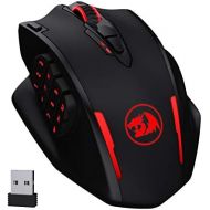 Redragon M913 Impact Elite Wireless Gaming Mouse, 16000 DPI Wired/Wireless RGB Gamer Mouse with 16 Programmable Buttons, 45 Hr Battery and Pro Optical Sensor, 12 Side Buttons MMO M