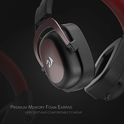  Redragon H510 Zeus Wired Gaming Headset - 7.1 Surround Sound - Memory Foam Ear Pads - 53MM Drivers - Detachable Microphone - Multi-Platforms Headphone - Works with PC, PS4/3 & Xbox