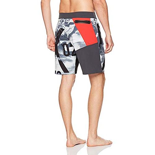  Reebok Mens 4 Way Stretch Fixed Waist Swim Trunk