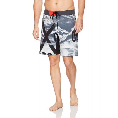  Reebok Mens 4 Way Stretch Fixed Waist Swim Trunk