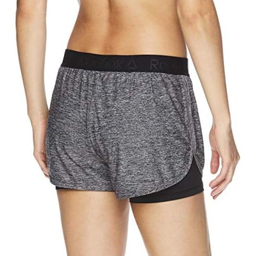  Reebok Womens Cardio Running Shorts w/Built in Compression